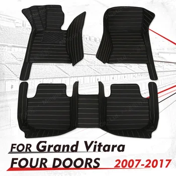 Автомобильные коврики для Suzuki Grand Vitara (четыре двери) 2007-2009 2010 2011 2012 2013 2014 2015 2016 2017 автоматические накладки для ног автомобильные