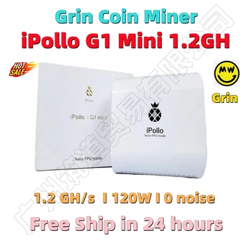 Доставка через 24 часа Новый Оригинальный iPollo G1 Mini 1.2G ± 10% С блоком питания 120 Вт на стене Хорош Как коробка Goldshell, тихий, без шума