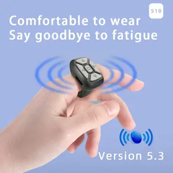 Новый Bluetooth Пульт Дистанционного Управления Mini Fingertip Wireless Media Button Пульт Дистанционного управления для //Android/смартфонов/tab B1l7