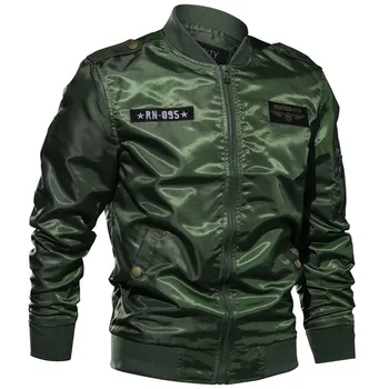 Новая Весенне-Осенняя Тонкая Куртка-бомбер, Мужская Куртка Пилота MA1, пальто hombre Jaqueta, Бейсбольная куртка ВВС, армейская зеленая куртка Kanye West