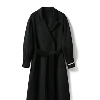 шерстяное изготовленное на заказ женское короткое длинное пальто из кашемира