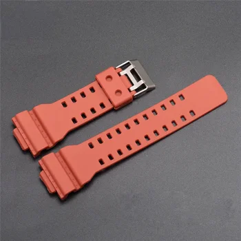 Высококачественный PU ремешок для часов Casio G-Shock GA-110 GA-100 GD-100, мужской спортивный Водонепроницаемый сменный браслет, ремешок, красный