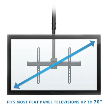 Новая подставка для телевизора, потолочный кронштейн для телевизора с полным движением | Подходит для телевизоров с диагональю от 40 