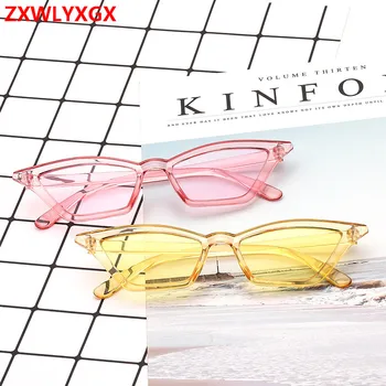 14 цветов, фирменный дизайн, новые европейско-американские очки с кошачьим глазом, солнцезащитные очки, женские ретро-очки, прозрачная коробка, красочные очки
