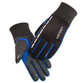Спортивные перчатки для защиты рук от холода, зимние перчатки для спорта на открытом воздухе, Мужские нескользящие Мотоциклетные Велосипедные перчатки, варежки, женские перчатки с сенсорным экраном
