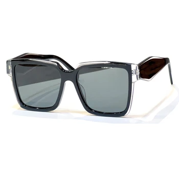 Супер Солнцезащитные очки Женские 2023 Новая мода Большая оправа Ретро квадратные Роскошные дизайнерские солнцезащитные летние Очки
