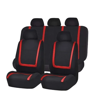 Красный чехол для автомобильного сиденья из 9 предметов, защитный чехол, универсальный чехол для сидений, подходящий для легковых, грузовых автомобилей, внедорожников