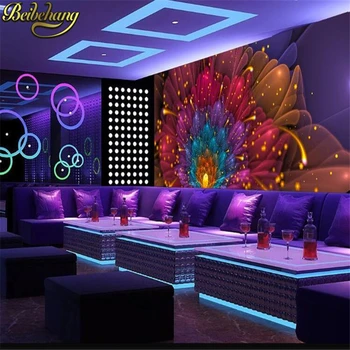 фотообои beibehang на заказ, 3D обои, ресторан, крутой ночной клуб, бар, КТВ, фон для цветочных инструментов, рулон обоев