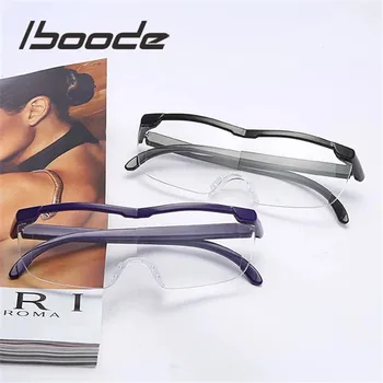 iboode Очки для чтения Мужские женские, увеличивающие в 1,6 раза винтажные очки-лупа + 250 увеличивающих линзу