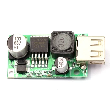 LM2596HV Аккумулятор постоянного тока понижающий модуль питания от 12 В до 48 В до 5 В USB-зарядная пластина для мобильного телефона