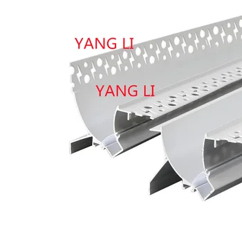 1 М/шт Бесплатная доставка 10 мм Внутренний угловой потолочный профиль из гипсокартона для светодиодных лент