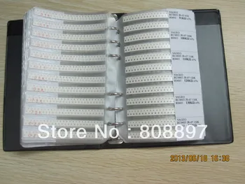 книга образцов резисторов 0402 SMD, 170 значений X 48 шт. = 8160 шт., набор образцов для поделок