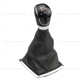 Ручка переключения передач с 5/6 скоростями и рычаг пылеулавливающего чехла для багажника, замена кожаного автомобильного адаптера для Ford Focus MK2 2005-2012