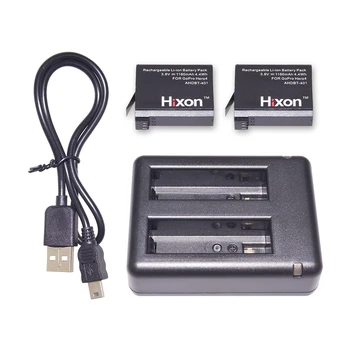 Аккумулятор Hixon для GoPro HERO 4 и аксессуары для камер GoPro AHDBT-401, AHBBP-401 с двойным зарядным устройством