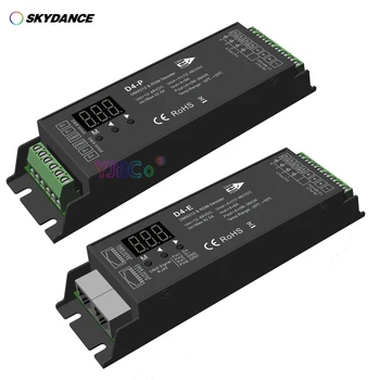 Skydance 4-канальный CV DMX512 Декодер 12V-48V 24V 36V 32.5A 4CH RDM RJ-45 DMX сигнальная лента контроллер для светодиодной ленты RGBW
