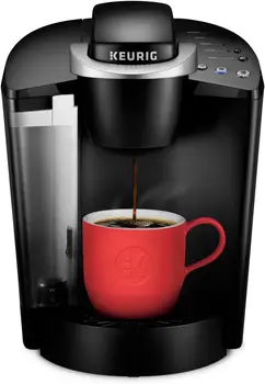 Keurig K-Классическая кофеварка K-Cup Pod, разовая подача, программируемая, от 6 до 10 унций. Размеры заварки, черная