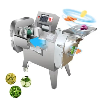 Машина для резки овощей, Электрическая Ломтерезка с двойной головкой, Автоматическая Машина для измельчения овощей, Машина для нарезки кубиками Лука