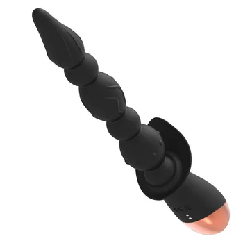 10-скоростной анальный вибратор, сильные ударные бусины, силиконовые тянущие бусины, анальная пробка, массаж спины, секс-игрушки для мастурбации, секс-игрушки для мужчин и женщин