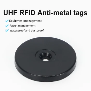 Водонепроницаемая RFID-защита 40 мм ABS Антиметаллическая бирка epc gen2 UHF Rfid Patrol с наклейкой