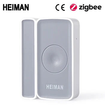HEIMAN Zigbee магнитный переключатель Дверной оконный детектор сенсорная сигнализация для умного дома Охранная сигнализация для дома