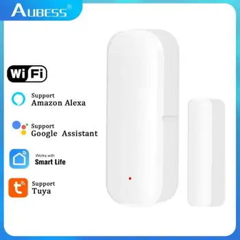 Aubess Tuya Zigbee 3.0 Smart Door Window Sensor Detectors Защита безопасности, Управление приложением Smart Life Через Alexa Google Home