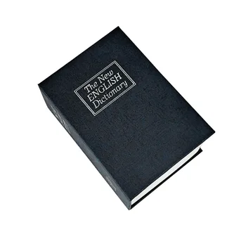 Мини-сейф, Имитирующая книгу, Дневник Наличных, ювелирных изделий, Сейфы, Кодовый контейнер, Защитный Футляр для блокировки, черный