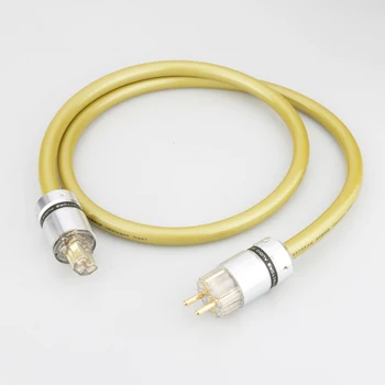 VDH M.C the Mainsstream Hybrid Безгалогенный кабель питания Schuko, Алюминиевый шнур Schuko, шнур питания CD-усилителя Hi-Fi