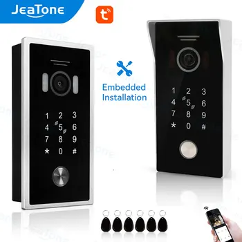 JeaTone Tuya Видеодомофон для дома WiFi Беспроводной Наружный Дверной звонок Камера 960P Видеодомофон Водонепроницаемый IP65 Ночного Видения