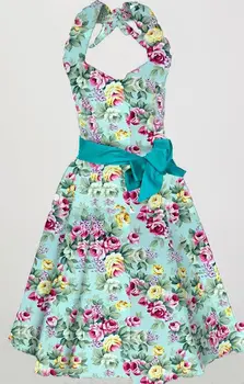 Винтажное платье с цветочным принтом 2017, модный дизайн, одежда, оптовая продажа с фабрики, Бесплатная прямая доставка, женские вечерние платья