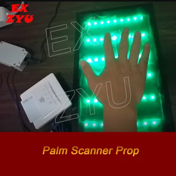 Игра Adventure Room Palm Scanner Prop Escape Game Используйте карту для запуска сканера ладони, затем коснитесь сканера на определенное время, чтобы разблокировать EX ZYU