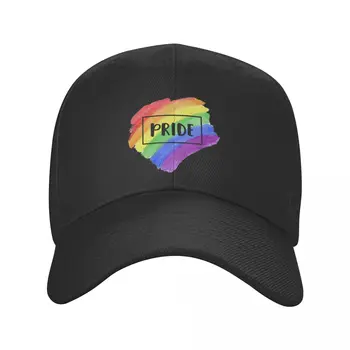 Новая модная бейсболка Rainbow LGBT Pride, женская Мужская дышащая шляпа для папы, Летние шапки, уличные бейсболки Snapback