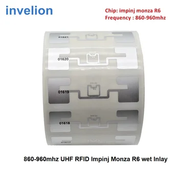 Напечатанный серийный номер EPC ID Дальнобойная метка Impinj UHF RFID 840-960 МГц Аналогична чипу синхронизации Smartrac Dogbone Impinj MONZA R6