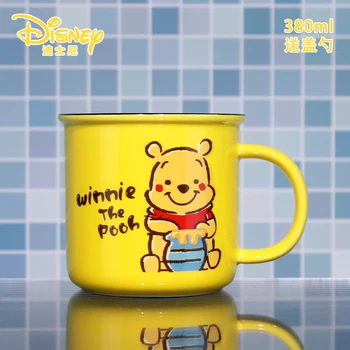 Керамическая кружка Disney, Милая мультяшная чашка для воды, Детская чашка для молока, чашка из натуральной серии Винни-Пух, Креативная чашка в акварельном стиле