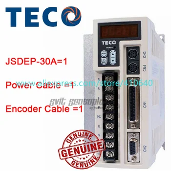 Оригинальный серводвигатель TECO мощностью 1 кВт JSDEP-30A 220 В с кабелем питания и энкодера для серводвигателя Teco JSMA-MB10ABK01 MA10ABKB01