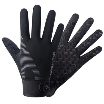 2023 Противоскользящие Велосипедные Перчатки с Сенсорным Экраном Велосипедные Перчатки Спортивные Противоударные Горные Дышащие Перчатки на Полный Палец для Мужчин И Женщин