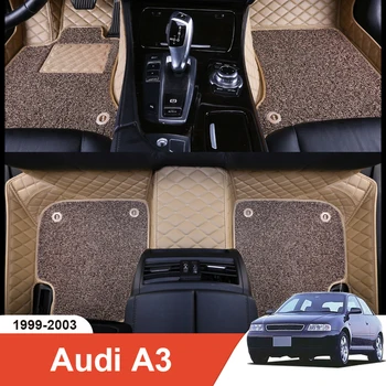 Специально подобранный автомобильный коврик для пола (Audi A3 1999) Аксессуары для интерьера, экологичный прочный толстый ковер, адаптированный для левого и правого привода