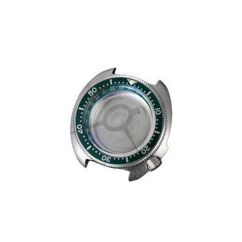 316L Зеленый 20ATM Водонепроницаемый корпус часов с 24-часовым кольцом для часов Seiko SKX6105 NH35 NH36 с механизмом для дайвинга