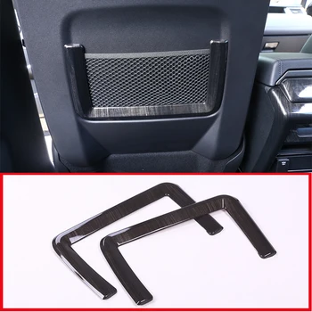 2 Предмета, черная сетка для хранения сидений из АБС-пластика, отделка для автомобильных аксессуаров Land Rover Discovery Sport 2015-2017