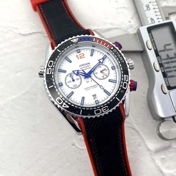 Лучший оригинальный бренд, мужские деловые часы с автоматической датой из нержавеющей стали, роскошный хронограф, спортивные кварцевые часы AAA