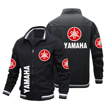 Модная Мотоциклетная куртка Yamaha Racing Biker Jacket Мужская Повседневная Приталенная куртка-бомбер Большого размера Yamaha Мужская Одежда Уличная