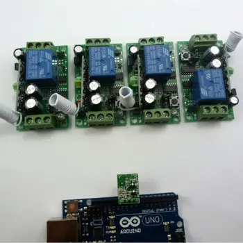 AK029 * 4 + BX003 * 1 433 МГц 1 модуль передатчика и 4 беспроводных релейных контроллера для Arduino UNO MEGA2560