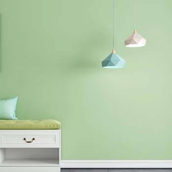 Современные светло-зеленые однотонные обои для домашнего декора, рулон нетканых однотонных обоев для гостиной, украшения стен спальни