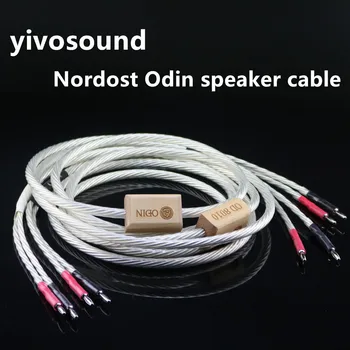 Пара Nordost Odin audiophile серебряный провод, кабель для динамика, разъем для подключения аудиосигнала banana Yplug
