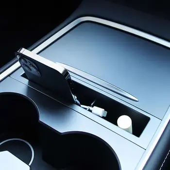 Коробка для хранения подлокотника Центральной консоли Для Tesla Model 3 Y 2021-2023, карта, ключ, кабель для зарядки телефона, Органайзер, чехол для автомобильных аксессуаров