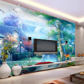 beibehang 3d китайские горы и вода ТВ фон обои гостиная спальня фрески бесплатная доставка