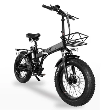 GW20 Enhanced Edition 1000 Вт Мотор, 20-Дюймовый Электрический Складной Велосипед, Литиевая батарея 48 В 20 Ач, Снежный Велосипед с толстыми Шинами 4,0, Усилитель мощности