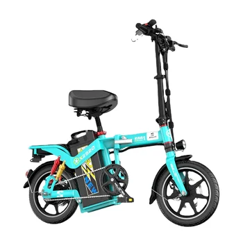 14 Дюймов, Электрический велосипед, Складной электровелосипед, Применимый к водителю, Материал из алюминиевого сплава, ультралегкий портативный
